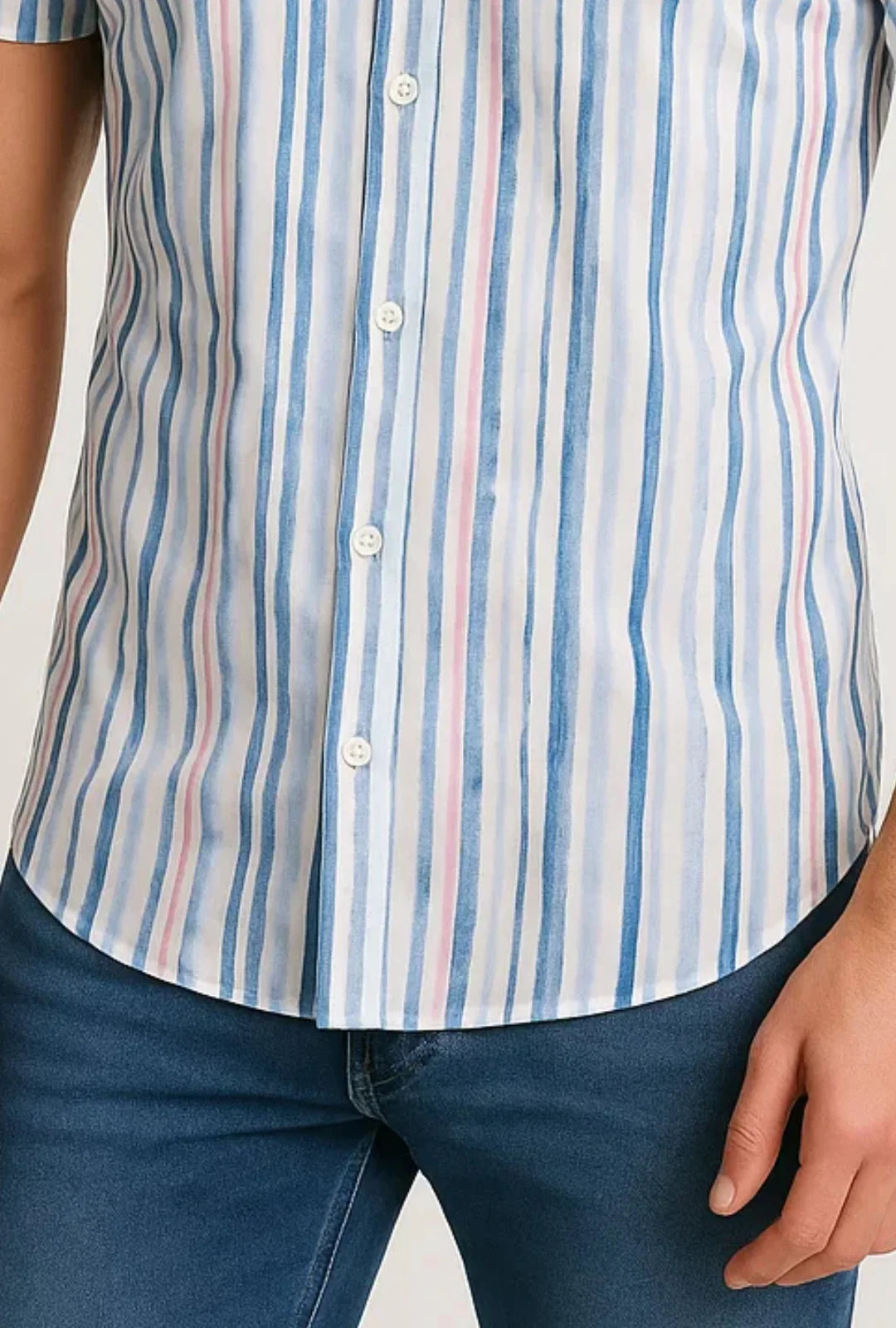 Camisa Slim Fit Listrada Leon