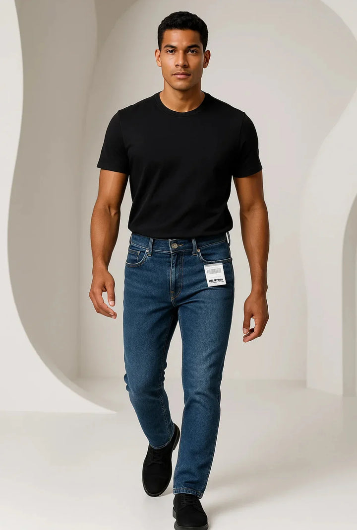 Calça Jeans Men Estonada Leon