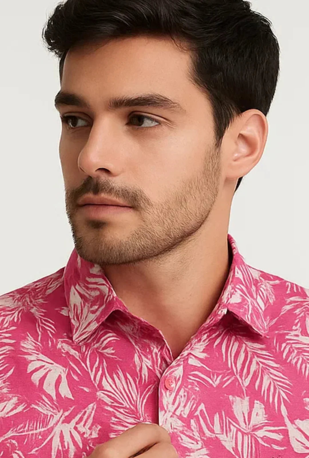 Camisa Estampada Tricoline Leon