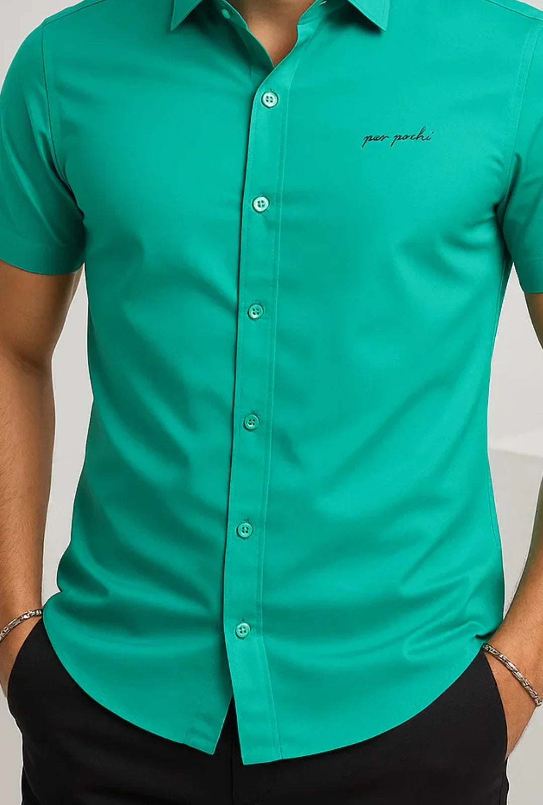 Camisa Tricoline Gola Italiana Leon