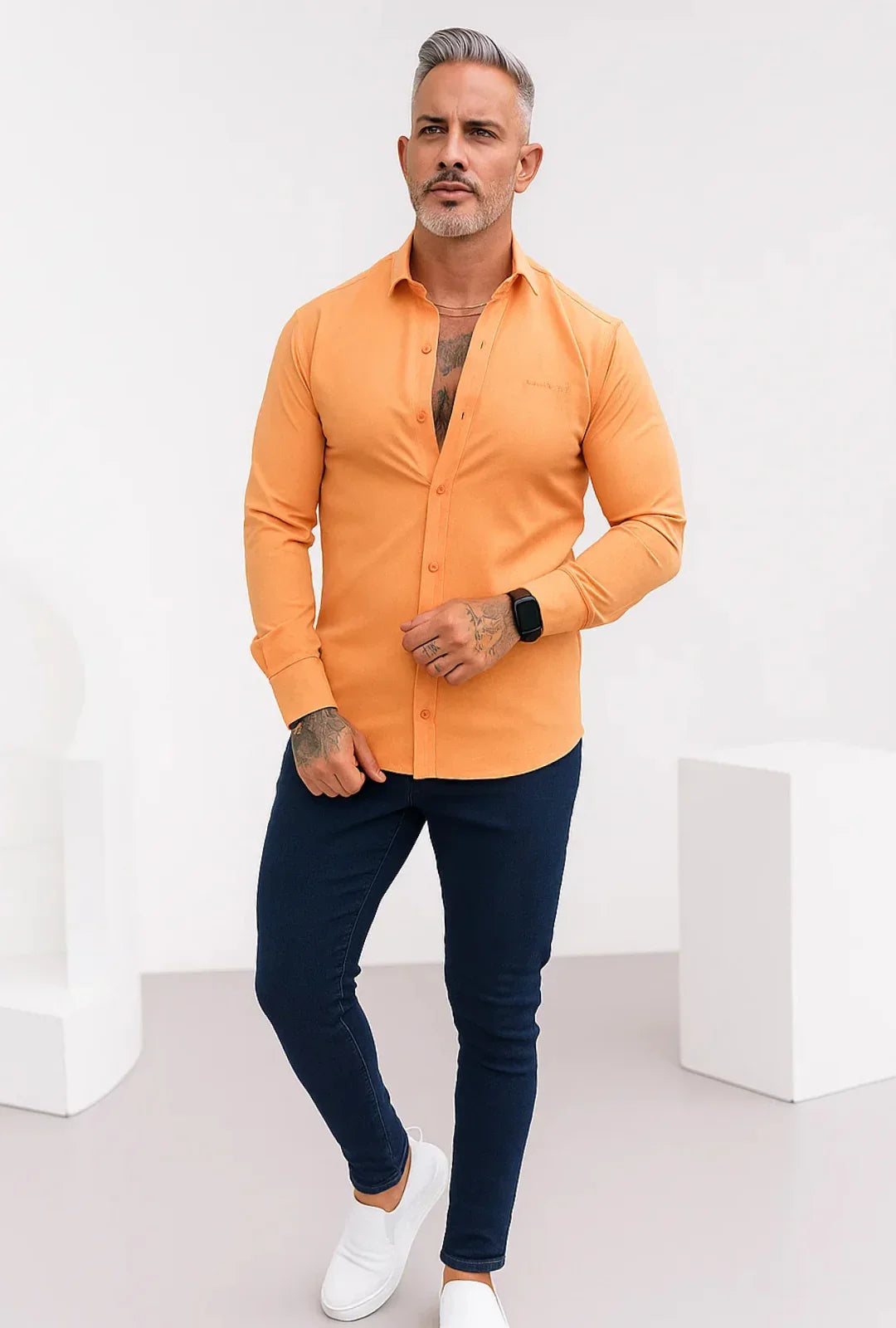 Camisa Tricoline Hidro Italiana Leon
