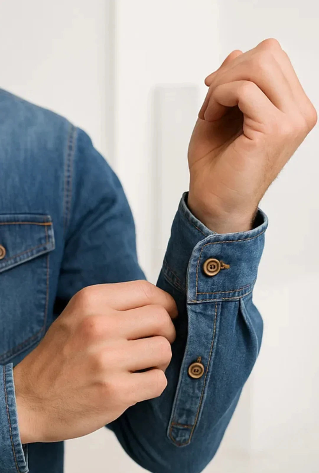 Camisa Longa Jeans Leon