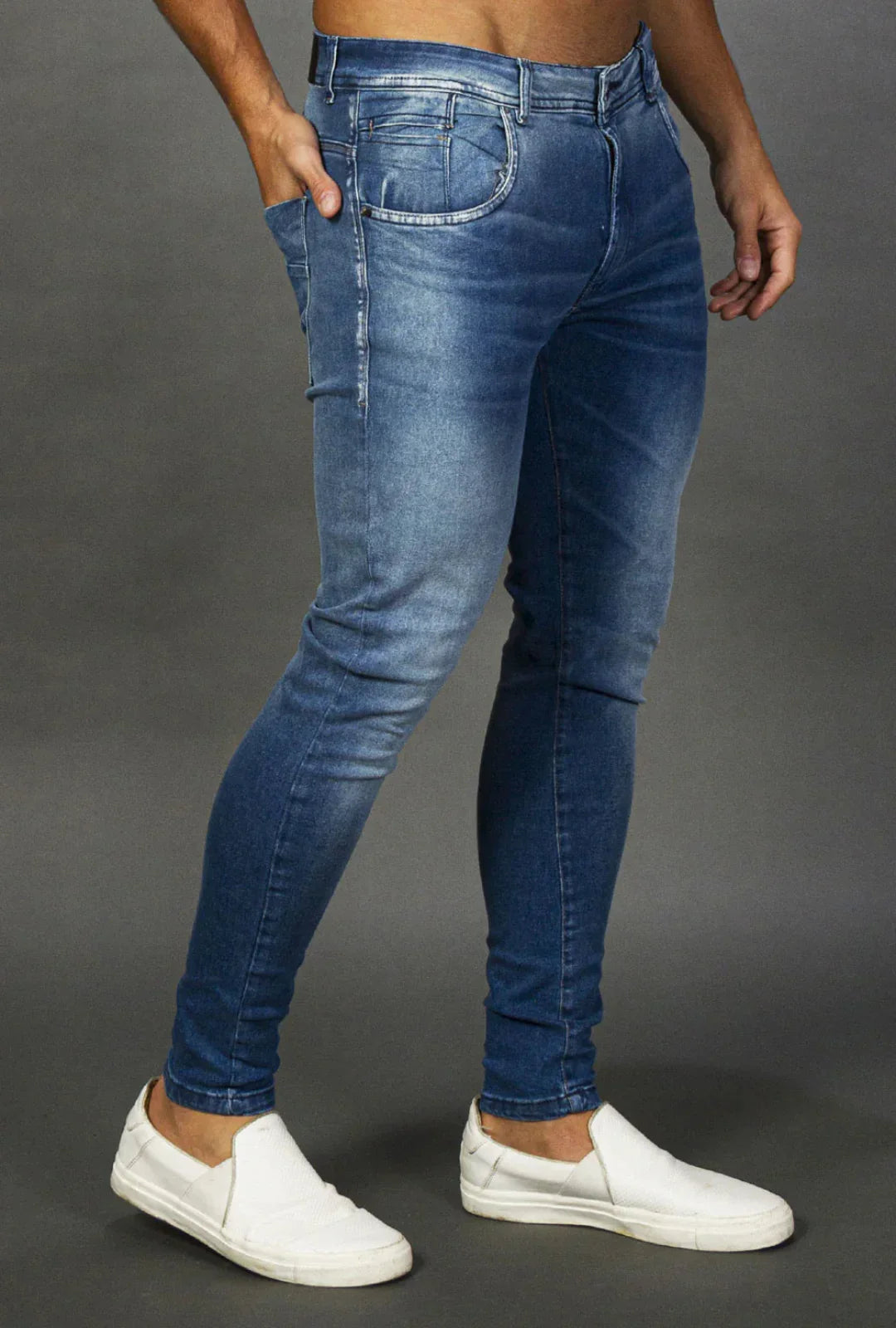 Calça Jeans Skinny Washed Leon