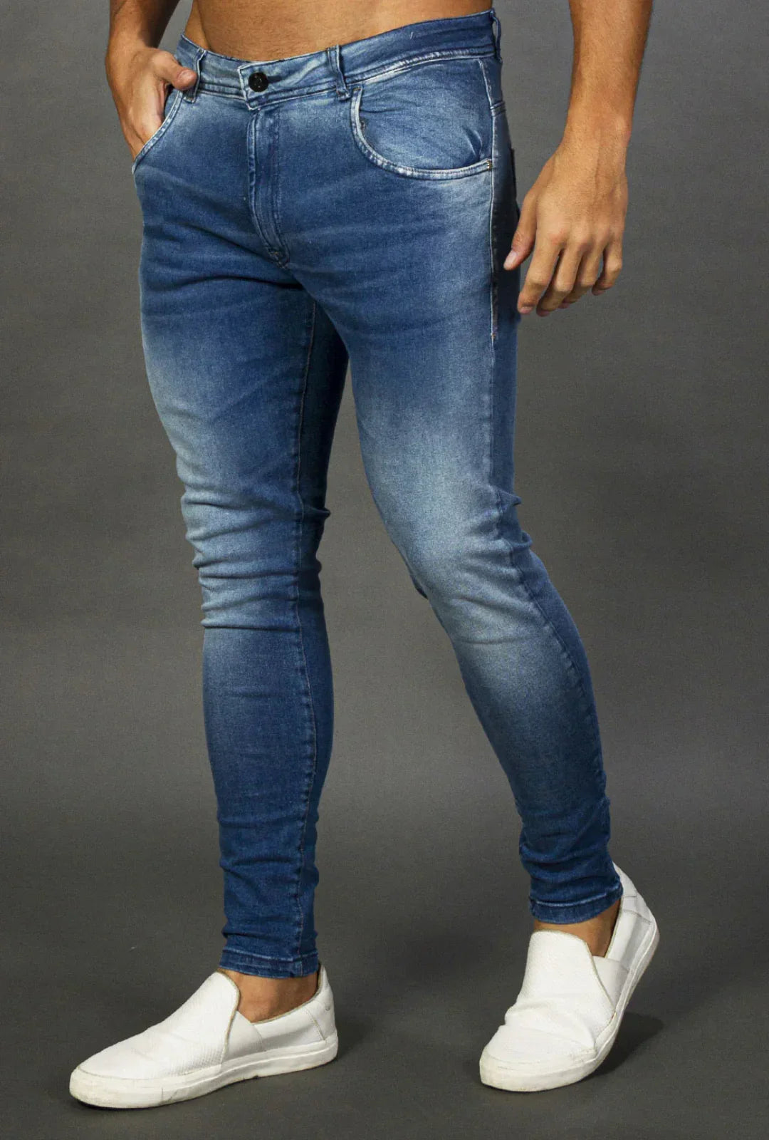 Calça Jeans Skinny Washed Leon