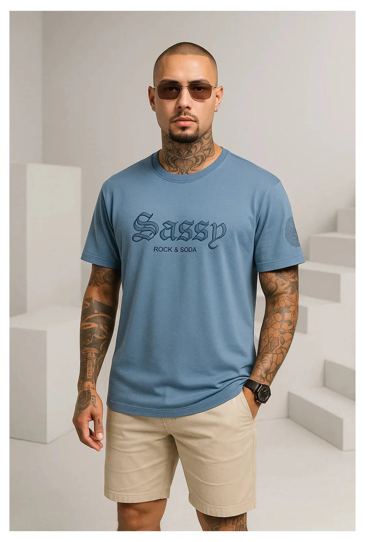 Camiseta Sassy Bordada Leon