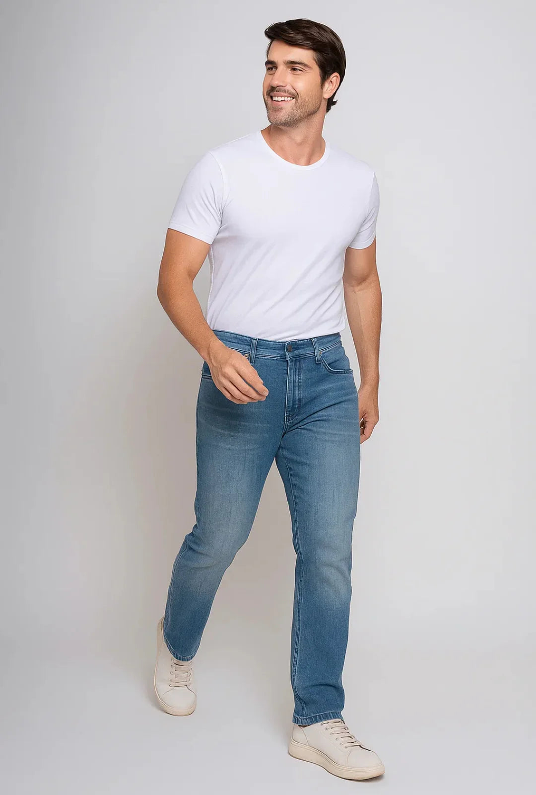 Calça Jeans Masculina Reta Leon