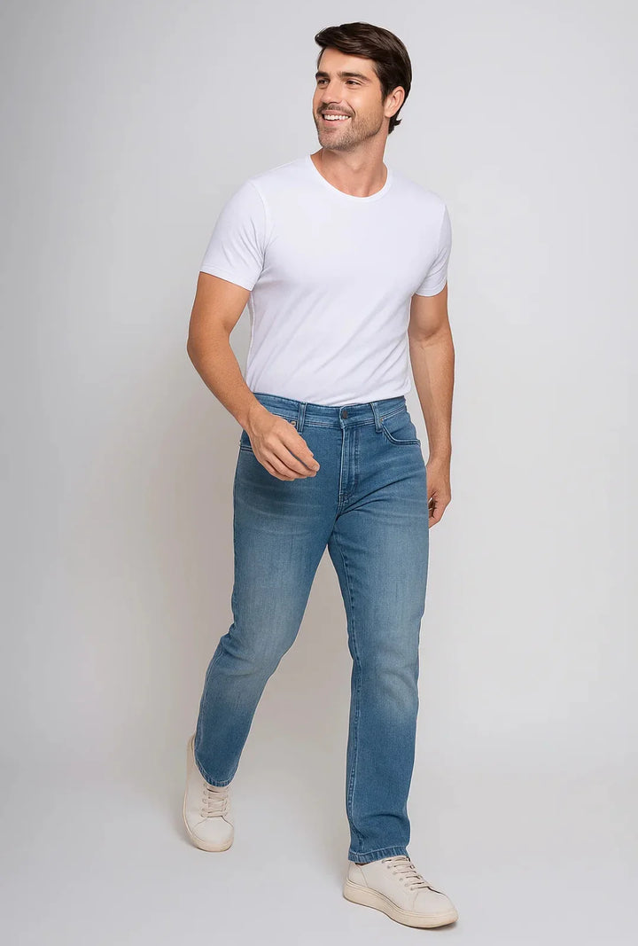 Calça Jeans Masculina Reta Leon