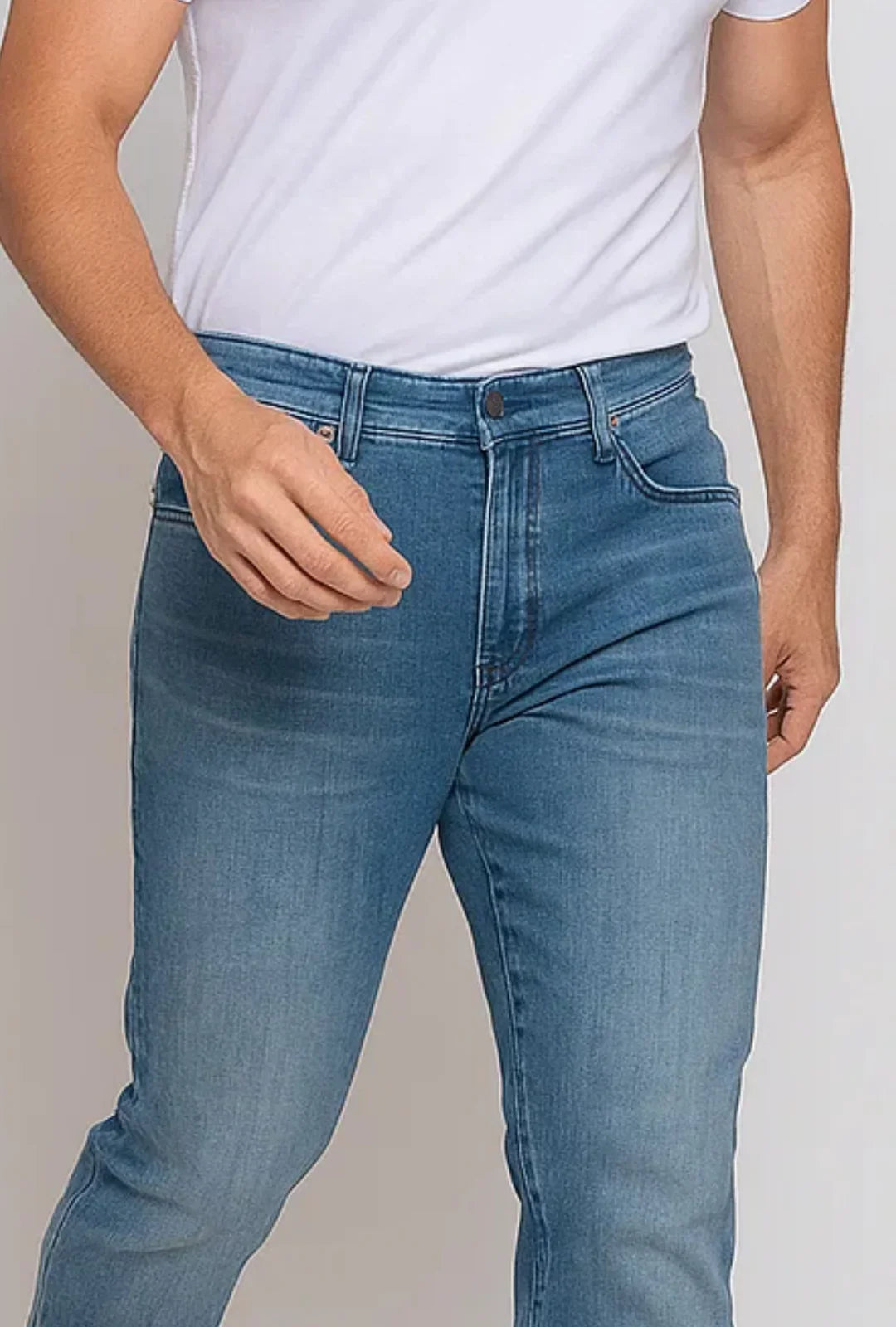 Calça Jeans Masculina Reta Leon