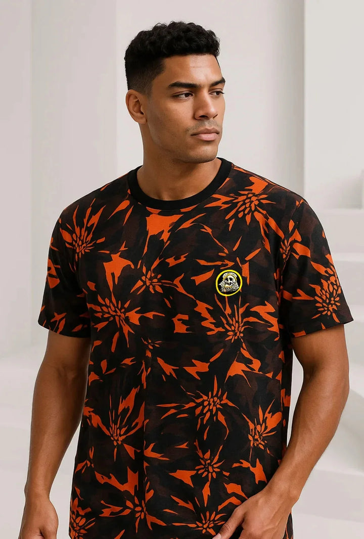Camiseta Estampa Tie-Dye Leon