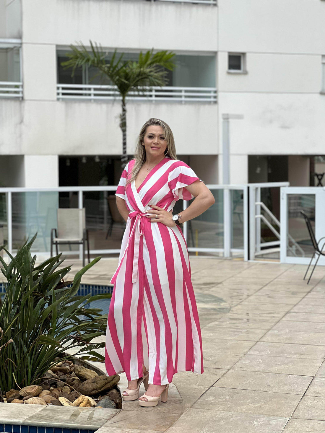Vestido Longo Élance Com Fenda Frontal Leon - Leon Elegance