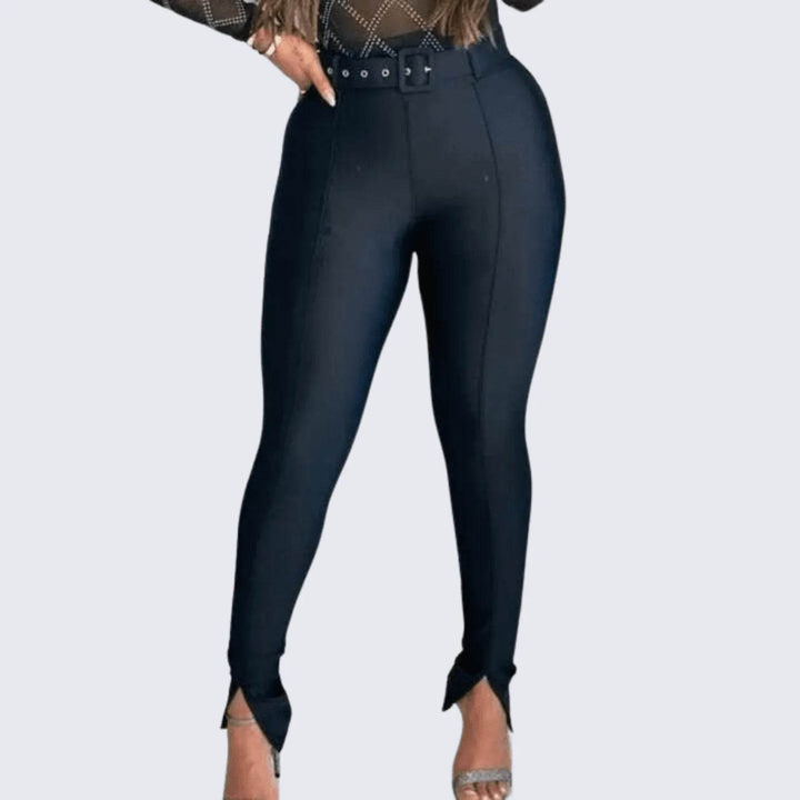 Calça Legging Montaria Cirrê Cinta Modela Leon - Leon Elegance