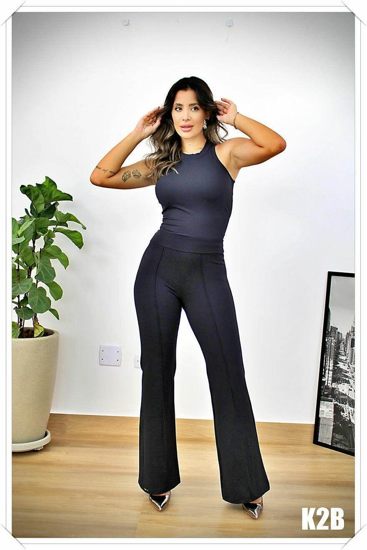 Calça Legging Flare Frilena Leon - Leon Elegance