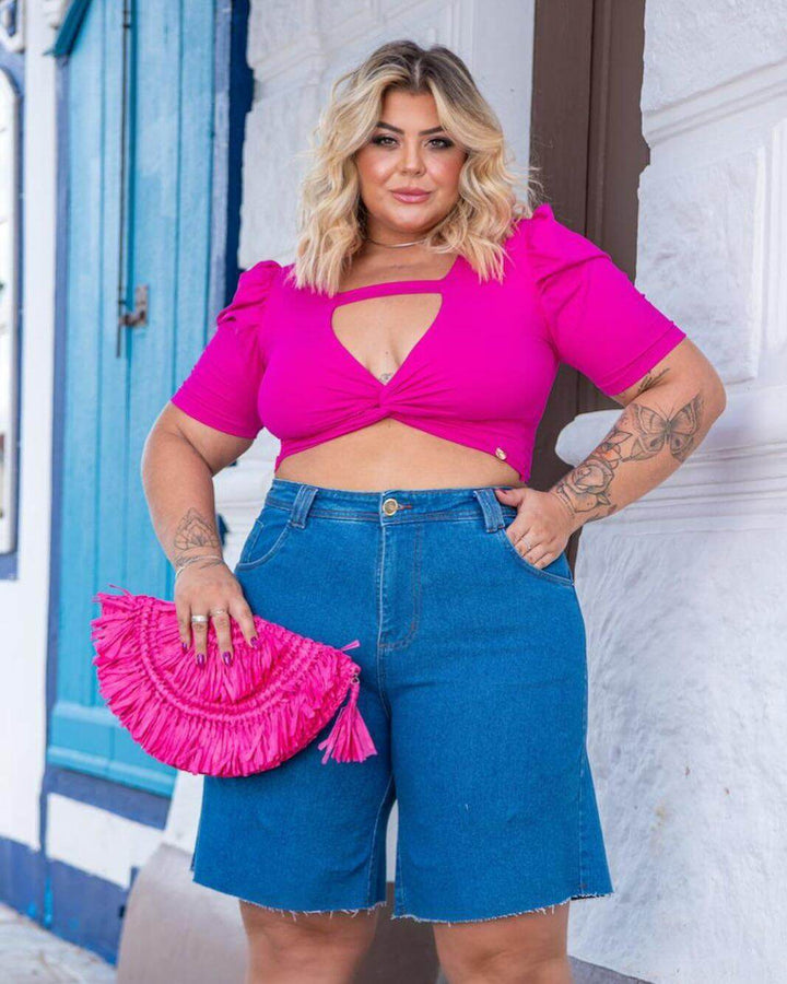 Shorts Jeans Pedal Midi Leon - Leon Elegance