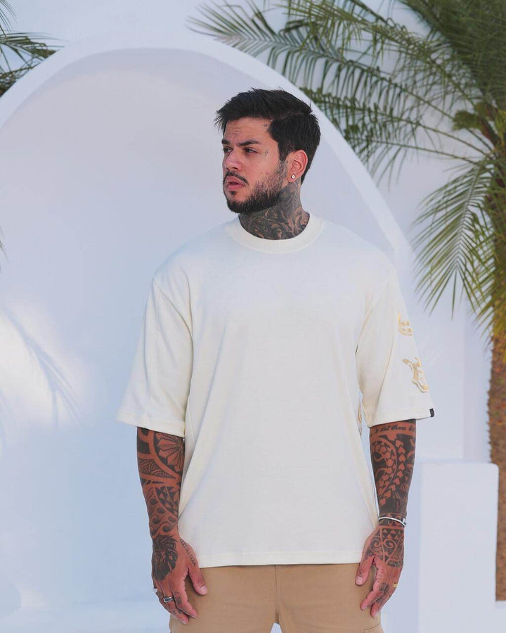Camiseta Oversized Recorte CLTN Leon - Leon Elegance