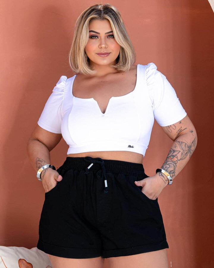 Cropped Plus Shirley Leon - Leon Elegance
