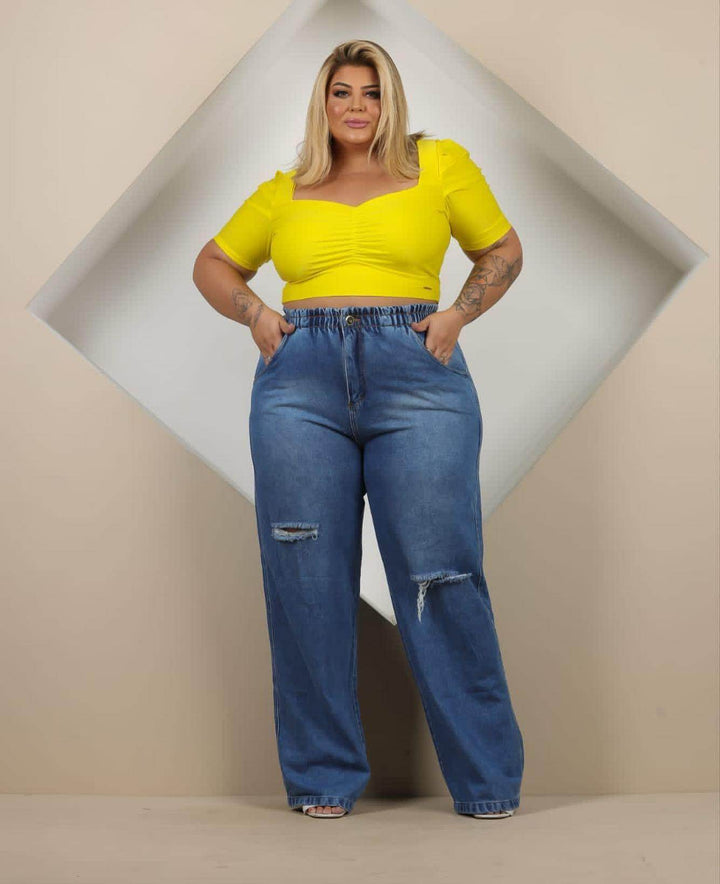 Calça Jeans Wide Leg Leon - Leon Elegance