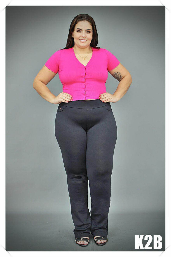Calça Legging Flare Isa Leon - Leon Elegance