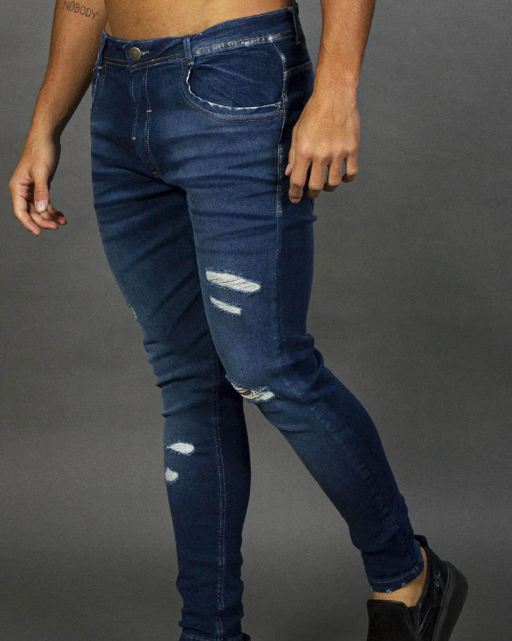 Calça Jeans Skinny Destroyed Super Leon - Leon Elegance
