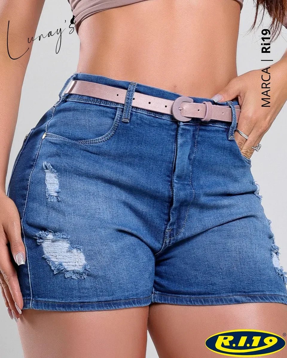 Bermuda Cintura Alta com Cinto Belivu Leon - Leon Elegance