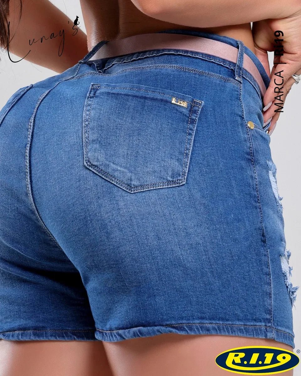 Bermuda Cintura Alta com Cinto Belivu Leon - Leon Elegance