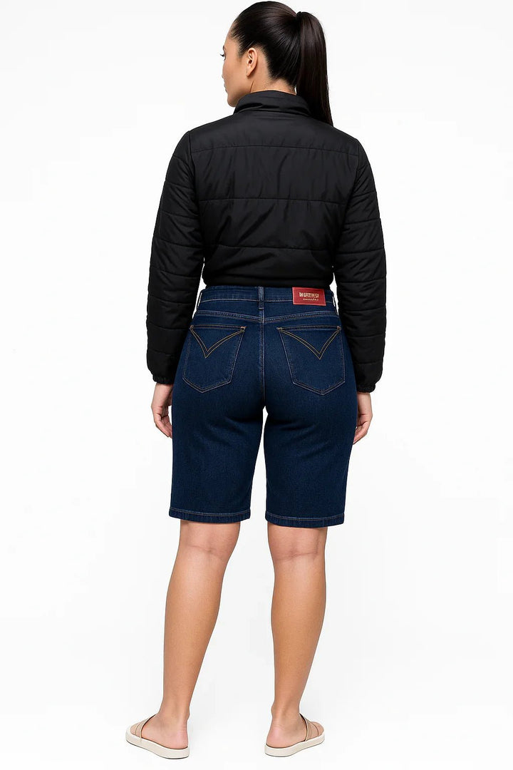 Bermuda Jeans Feminina Cintura Alta KLEPTON - Leon Elegance