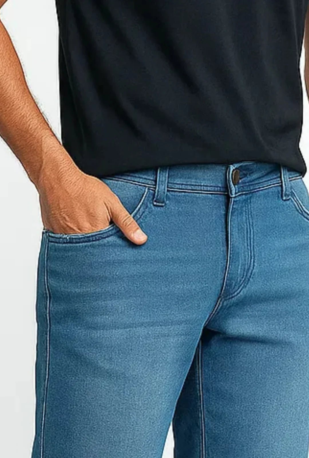 Bermuda Jeans Men Denim Slim Leon - Leon Elegance