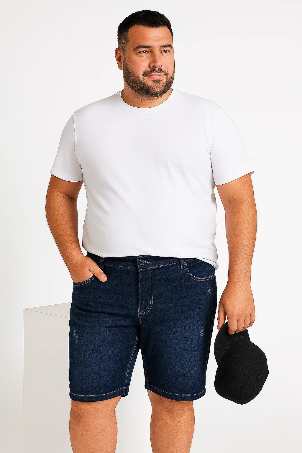 Bermuda Jeans Plus Tradicional Leon - Leon Elegance