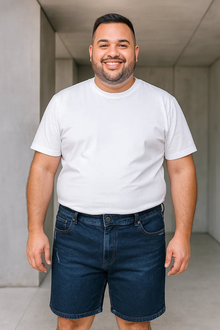 Bermuda Masculina Jeans Plus Size - Leon Elegance
