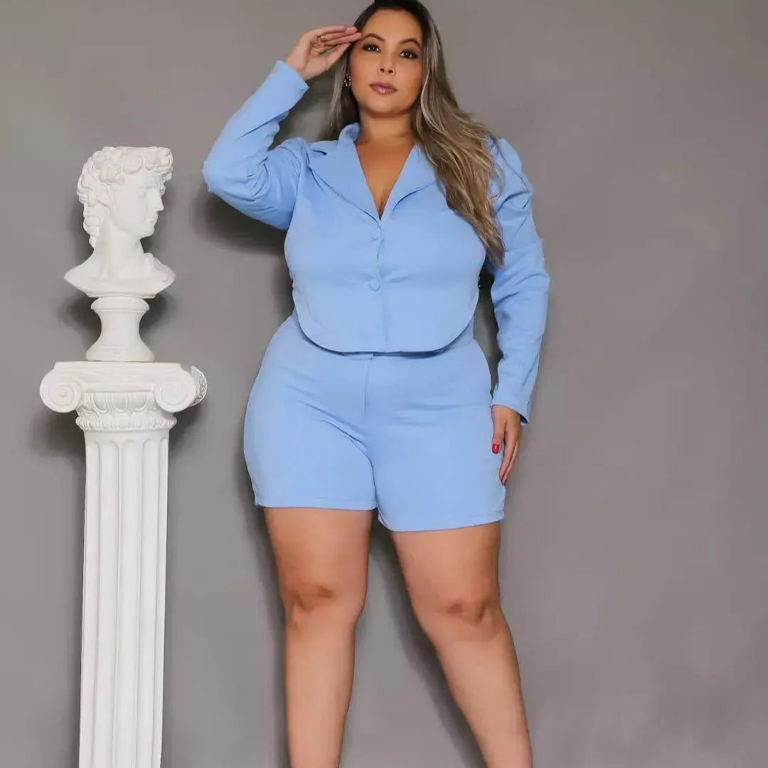 Blazer Cropped Roma Plus Leon - Leon Elegance