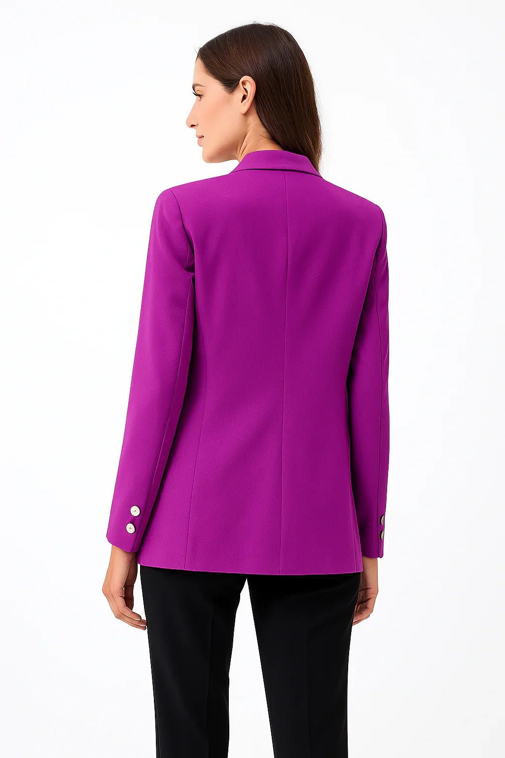 Blazer Klepton Feminino Roxo Alfaiataria - Leon Elegance