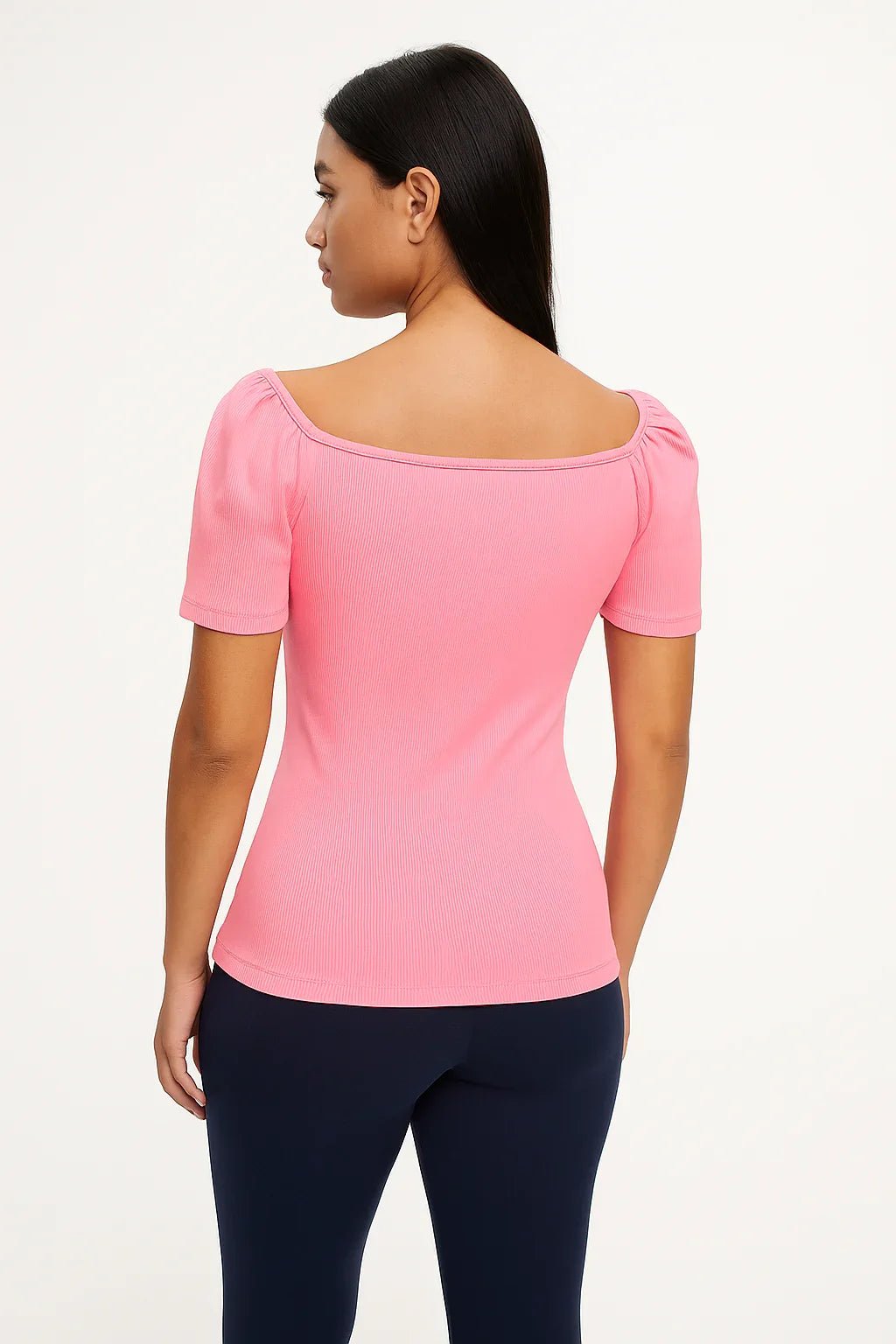 Blusa com Bojo Triniti Com Detalhe Em V k2b - Leon Elegance