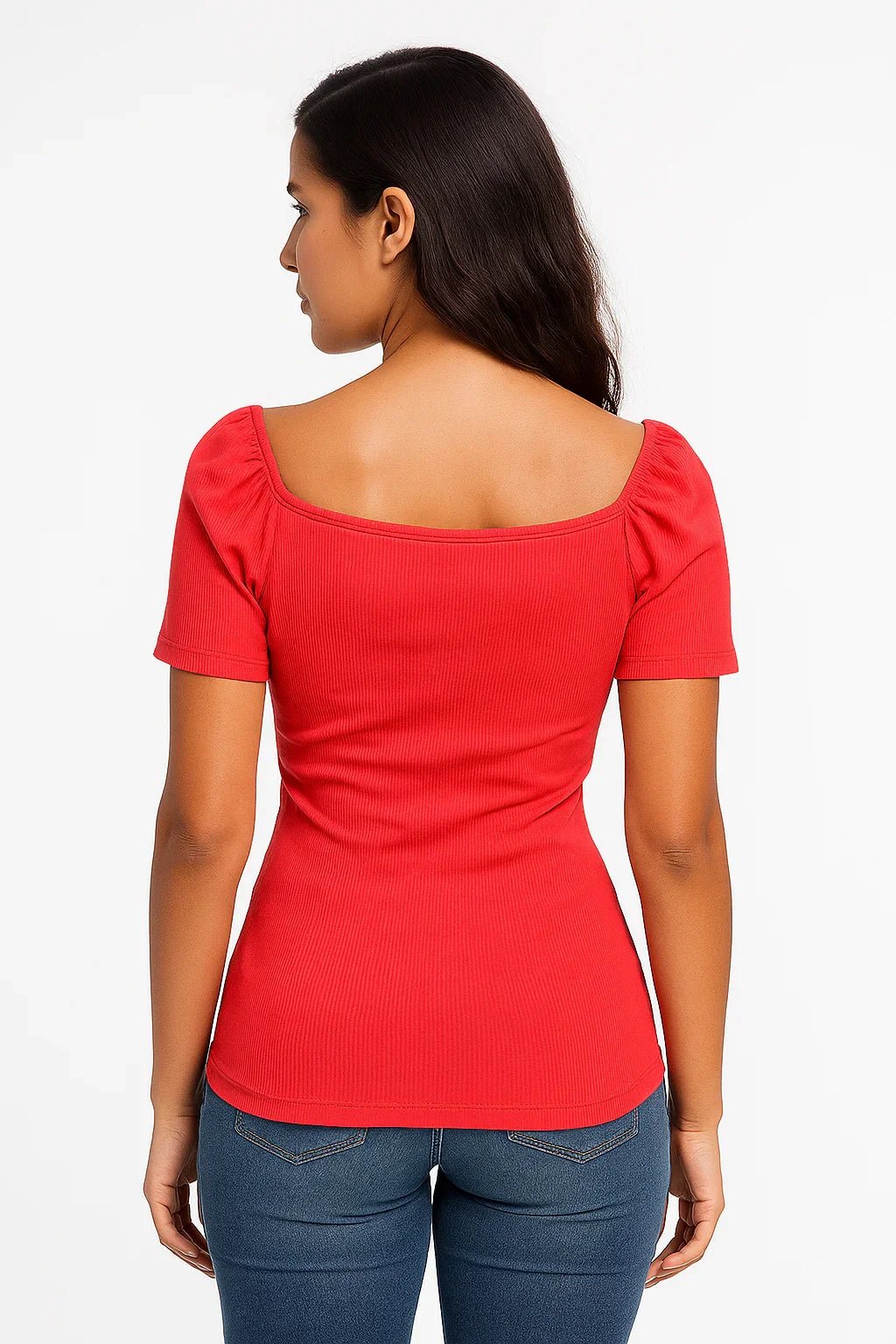 Blusa com Bojo Triniti Com Detalhe Em V k2b - Leon Elegance