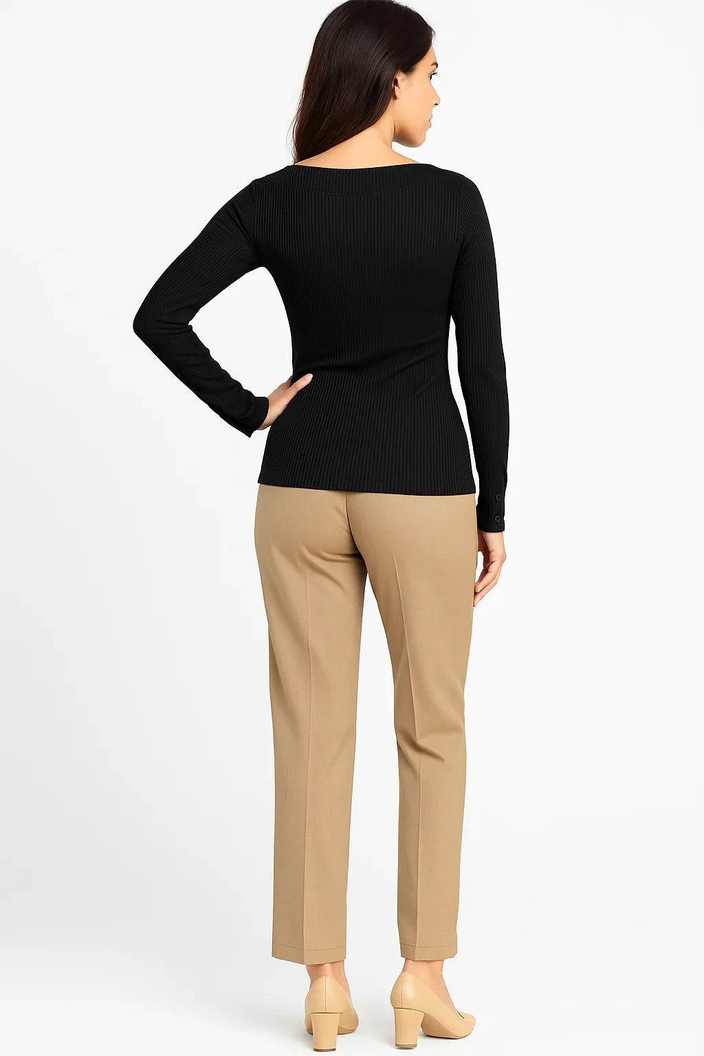 Blusa Feminina K2B Canelada com Botões Frontais - Leon Elegance