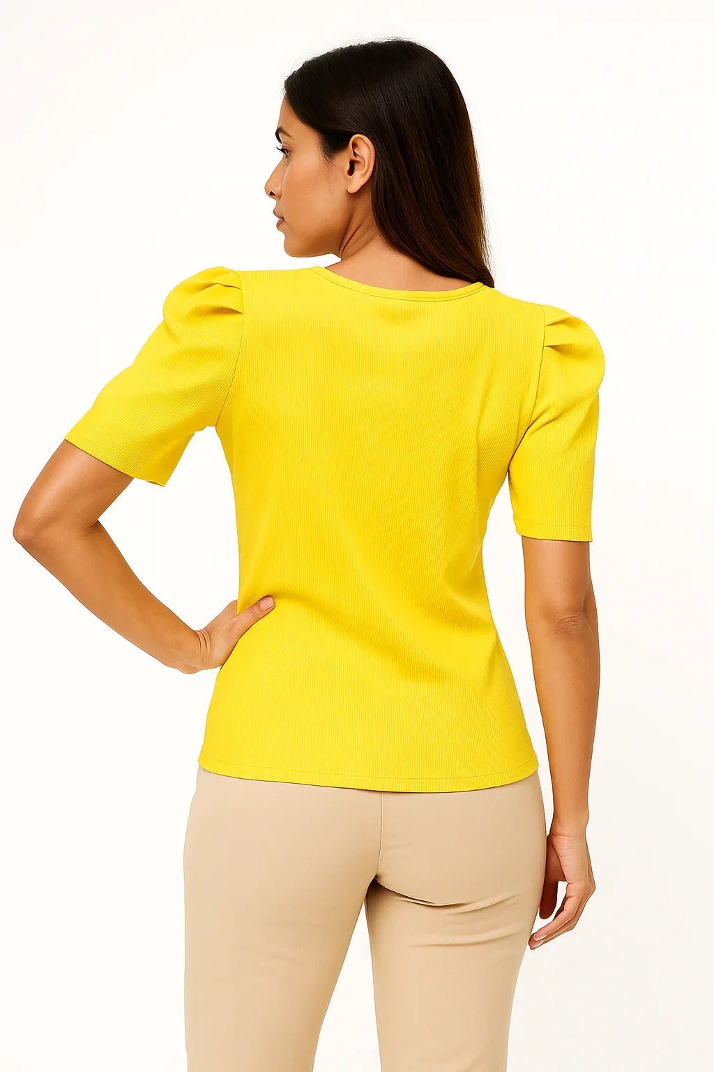 Blusa Feminina K2B Canelada Manga Bufante - Leon Elegance