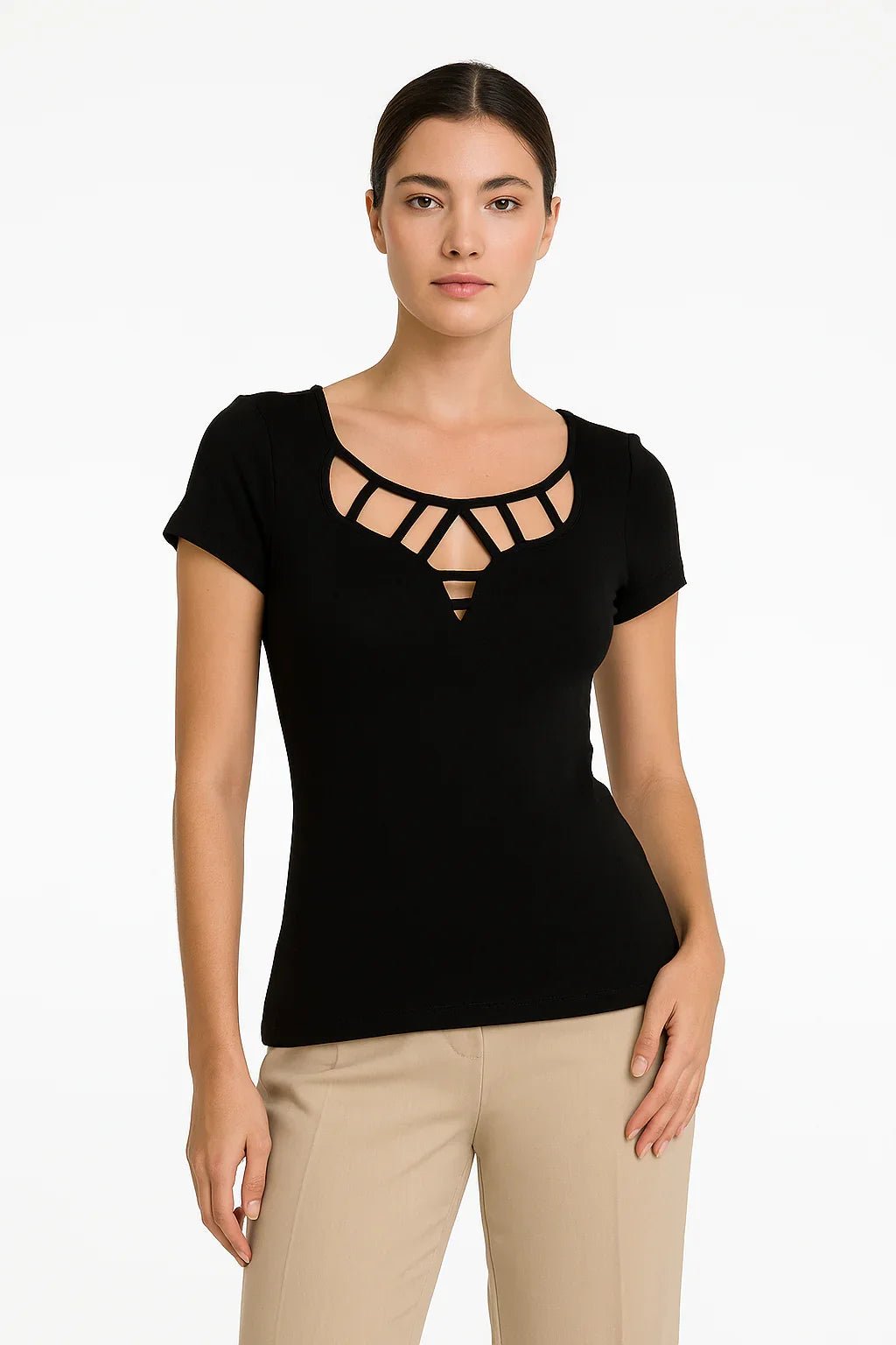Blusa Feminina K2B com Decote de Tiras - Leon Elegance
