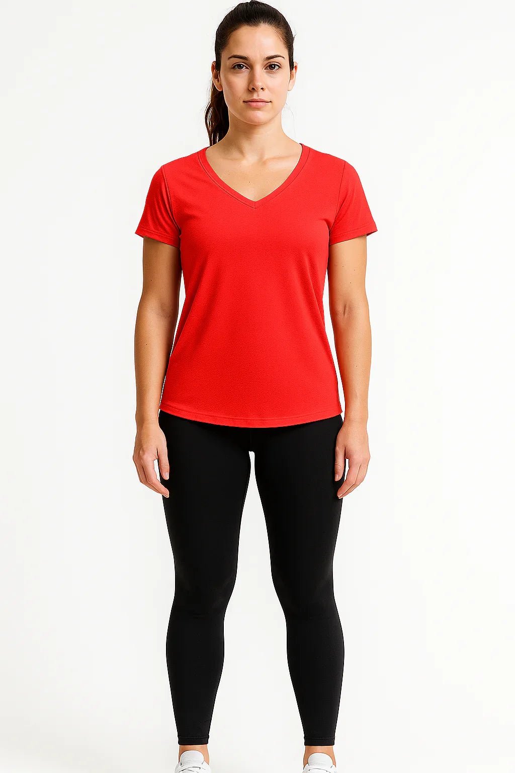 Blusa Fitness Manga Curta Decote V K2B - Leon Elegance