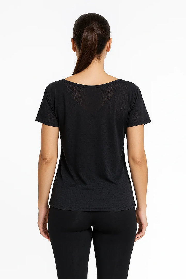 Blusa Fitness Manga Curta Decote V K2B - Leon Elegance