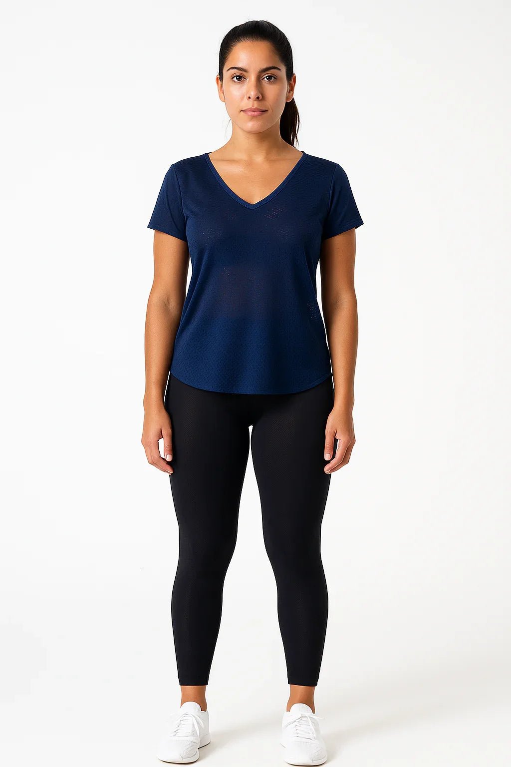 Blusa Fitness Manga Curta Decote V K2B - Leon Elegance