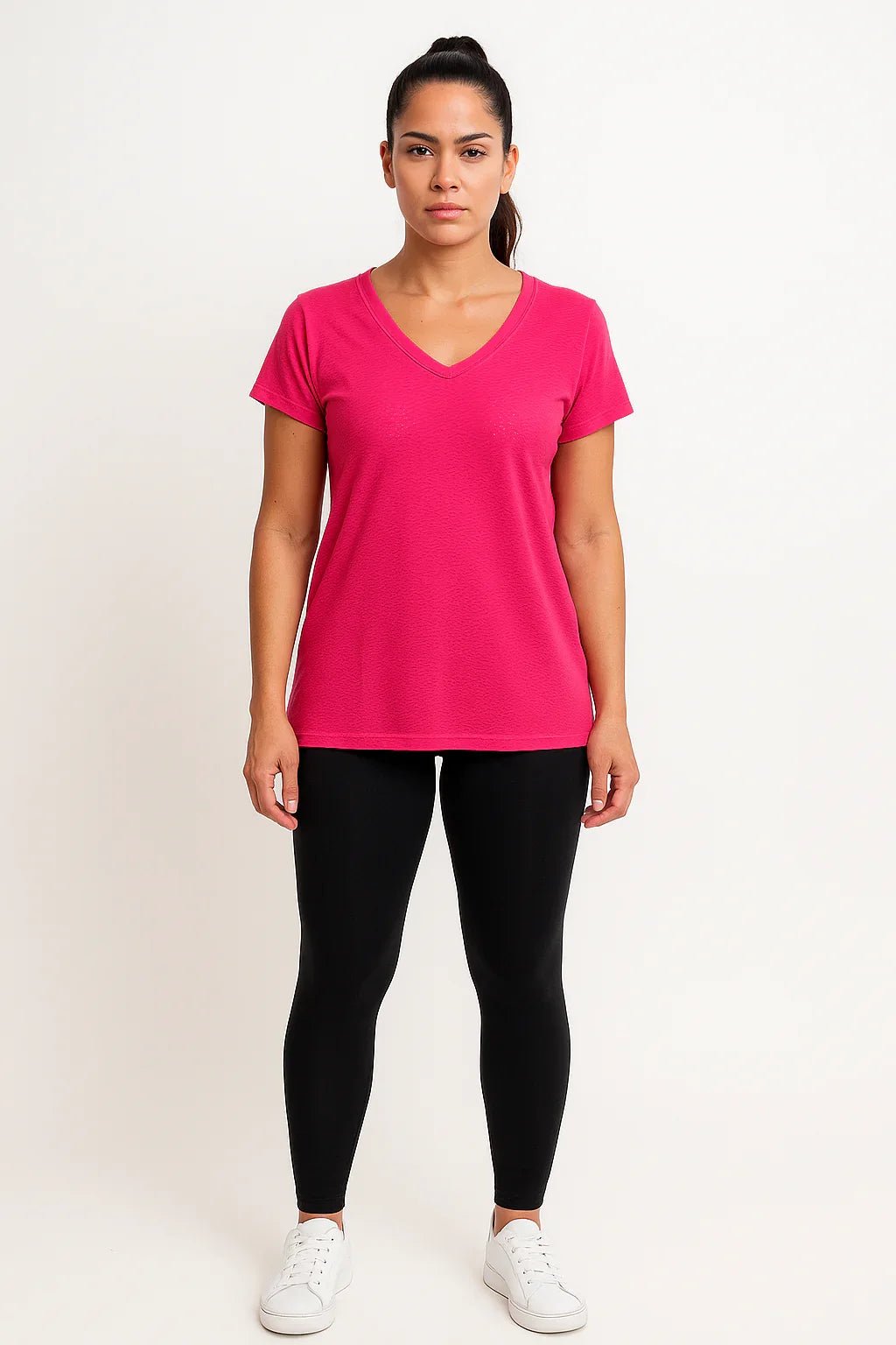 Blusa Fitness Manga Curta Decote V K2B - Leon Elegance