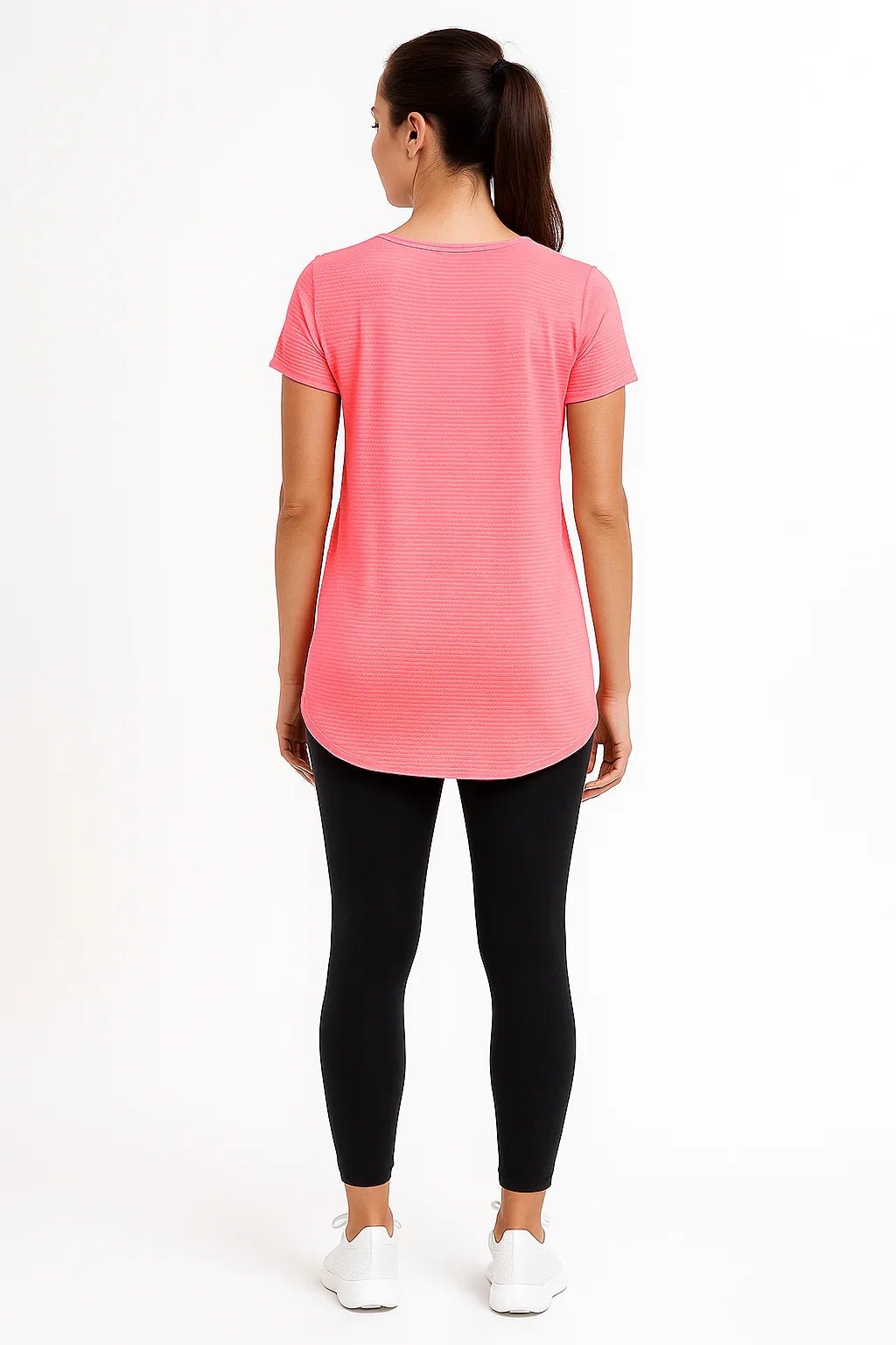 Blusa Fitness Rosa Manga Curta K2B - Leon Elegance