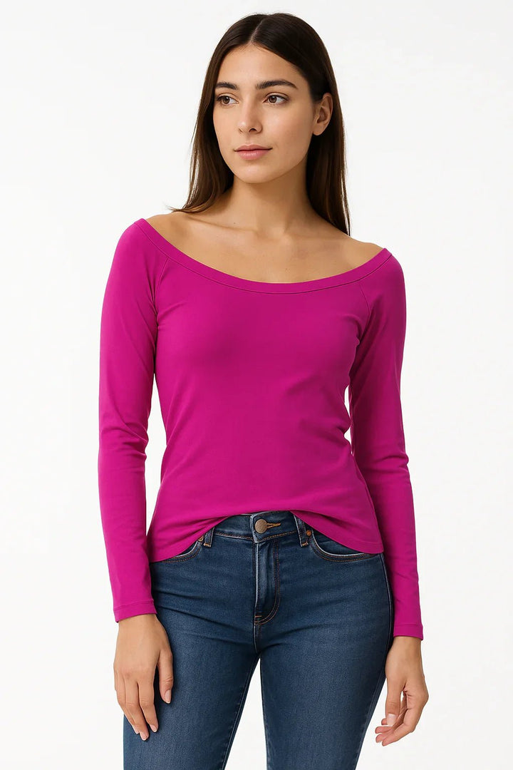 Blusa Manga Longa Basic Charm K2B Feminina - Leon Elegance