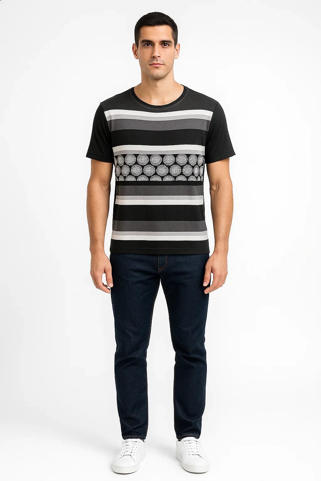 Blusa Masculina Listrada de Poá - Leon Elegance