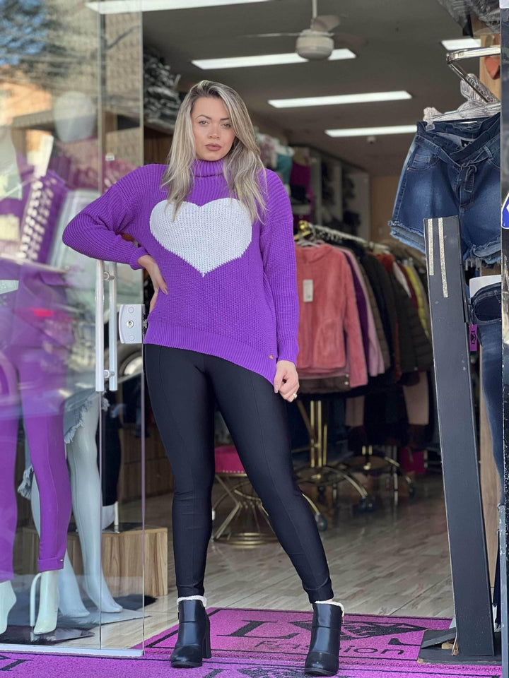 Blusa Tricot Heart love Leon - Leon Elegance