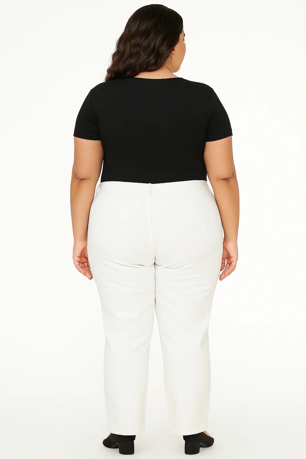 Body Decote Quadrado Manga Curta Plus Size Fofofinha - Leon Elegance
