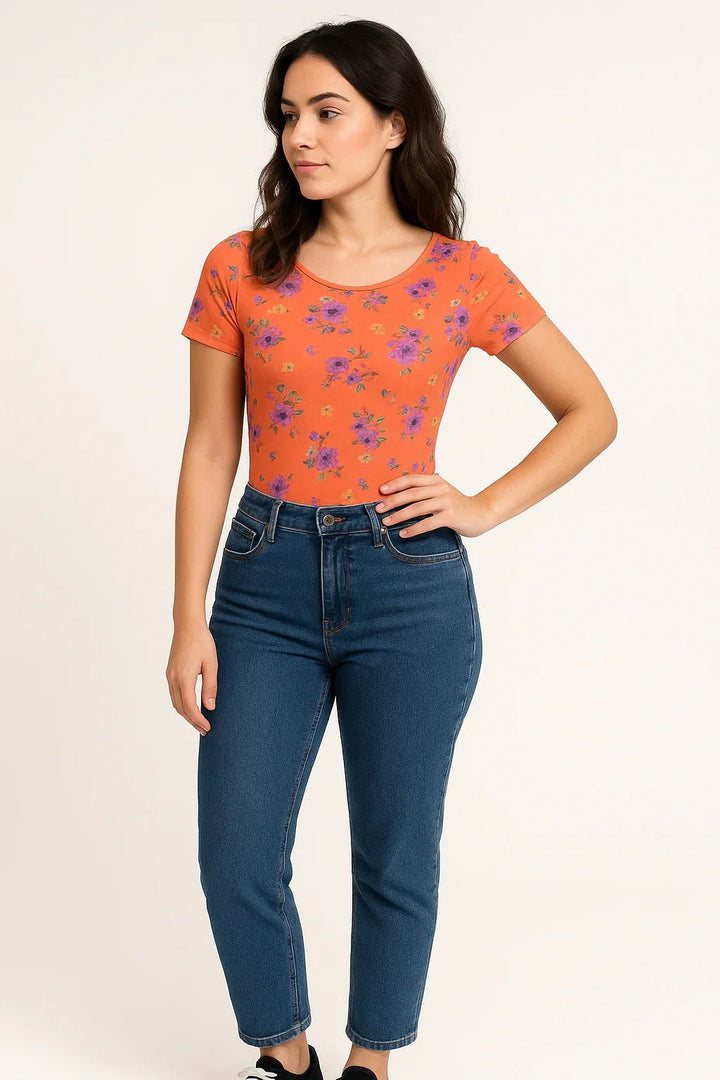 Body K2B Feminino Manga Curta Gola - Leon Elegance