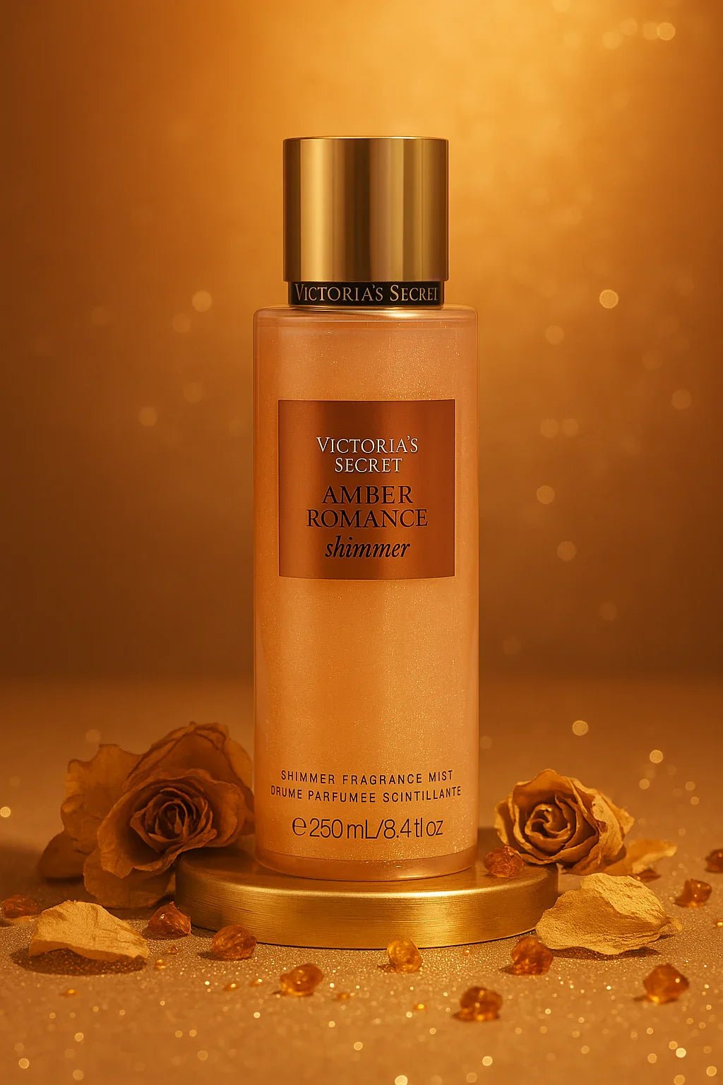 Body Splash Victoria’s Secret Amber Romance Shimmer Feminino 250ml - Leon Elegance
