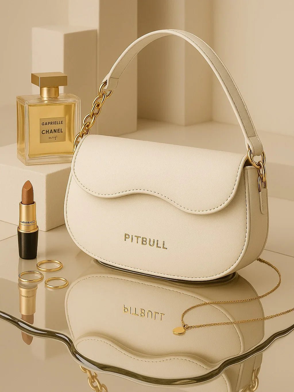 Bolsa Feminina Corrente Dourada Pit Bull - Leon Elegance