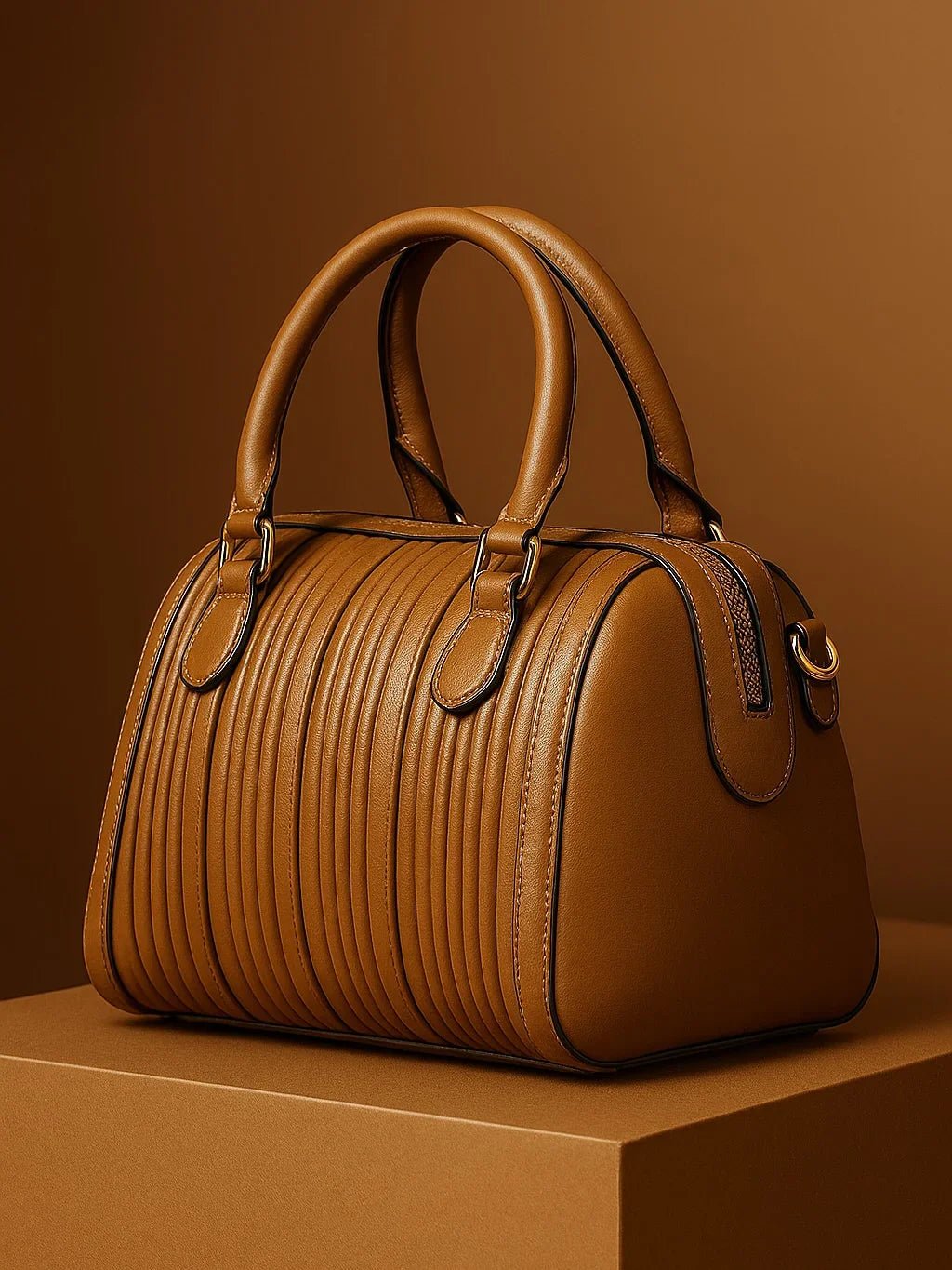 Bolsa Feminina Doctor Bag Caramelo - Leon Elegance