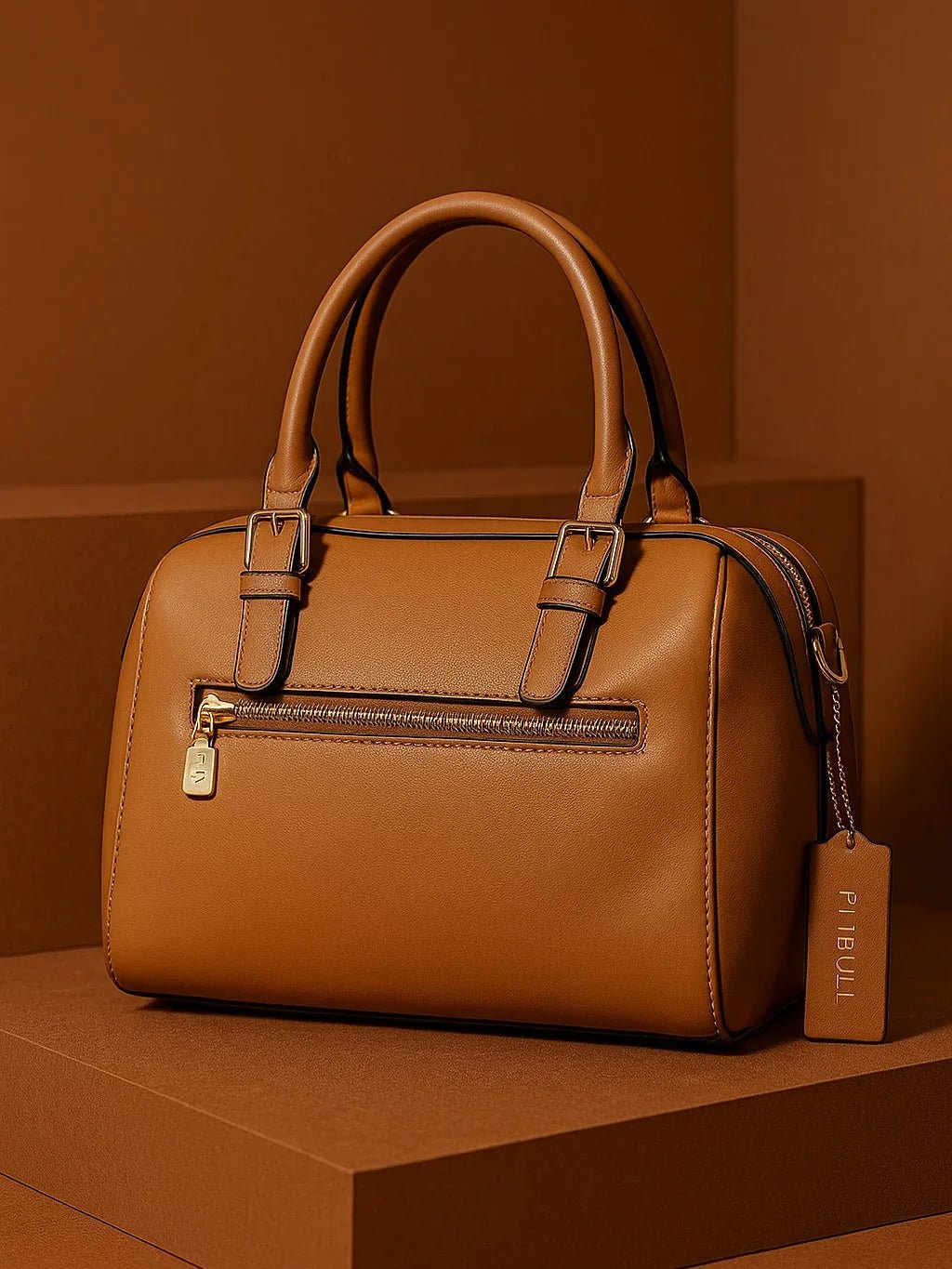 Bolsa Feminina Doctor Bag Caramelo - Leon Elegance