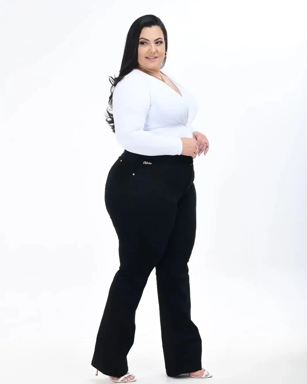 Calça Flare Plus Size - Leon Elegance